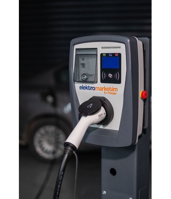 Elektromarketim EMEV 22kW 3 Faz 32A Tip 2 Soketli Elektrikli Araç Şarj İstasyonu