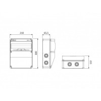 Drm sarj Üclü Priz Kombinasyon Kutusu 2 Adet 5x32A ve 1 Adet 16A Priz , Sigortaları ve Kaçak Akım Rölesi içerisinde