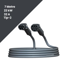 22 kW 7 Metre Elektrikli Araç AC Tip-2 Şarj Kablosu