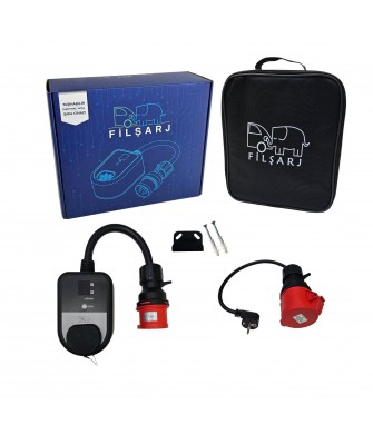 Elektrikli Araç Şarj Paketi 22Kw Şarj Cihazı + 5 Metre Tip 2 Kablo